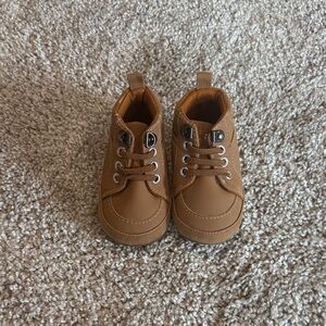 Carter's Brown Lace-Up Baby Walker Shoes